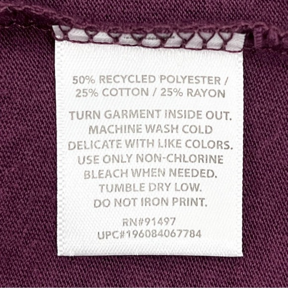 NWT State of Mine Plum Autumn Graphic Long Sleeve Crewneck Tee XL - Picture 7 of 7